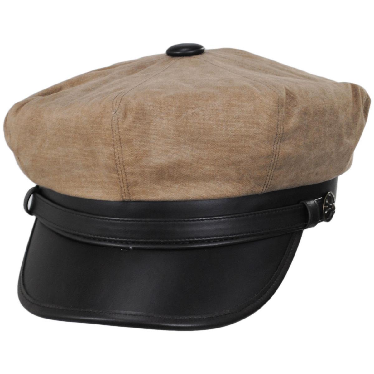 Jaxon Hats | Wholesale Rebel Wax Cotton Blend Motorcycle Cap B2B Pre-Pack | B2B170202 | lead | KHAKI