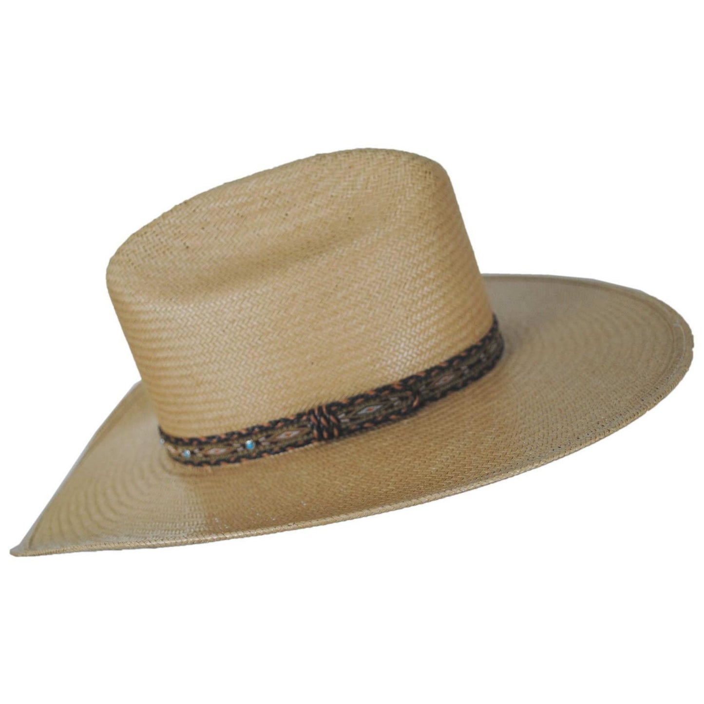 Stetson | Ashby Shantung Straw Western Hat | 127063 | profile | TAN