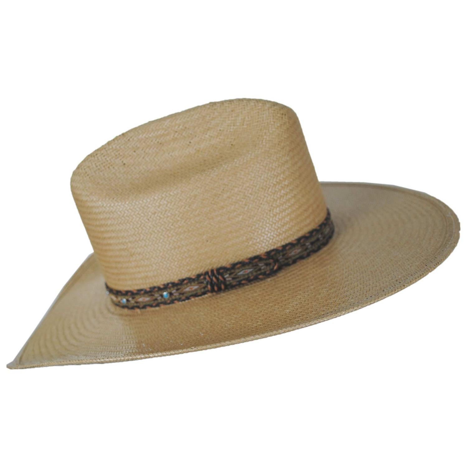 Stetson | Ashby Shantung Straw Western Hat | 127063 | profile | TAN