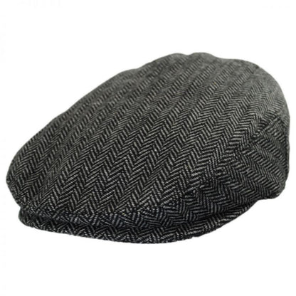 Jaxon Hats | Kid's Herringbone Wool Blend Ivy Cap | 512104 | lead | CHARCOAL