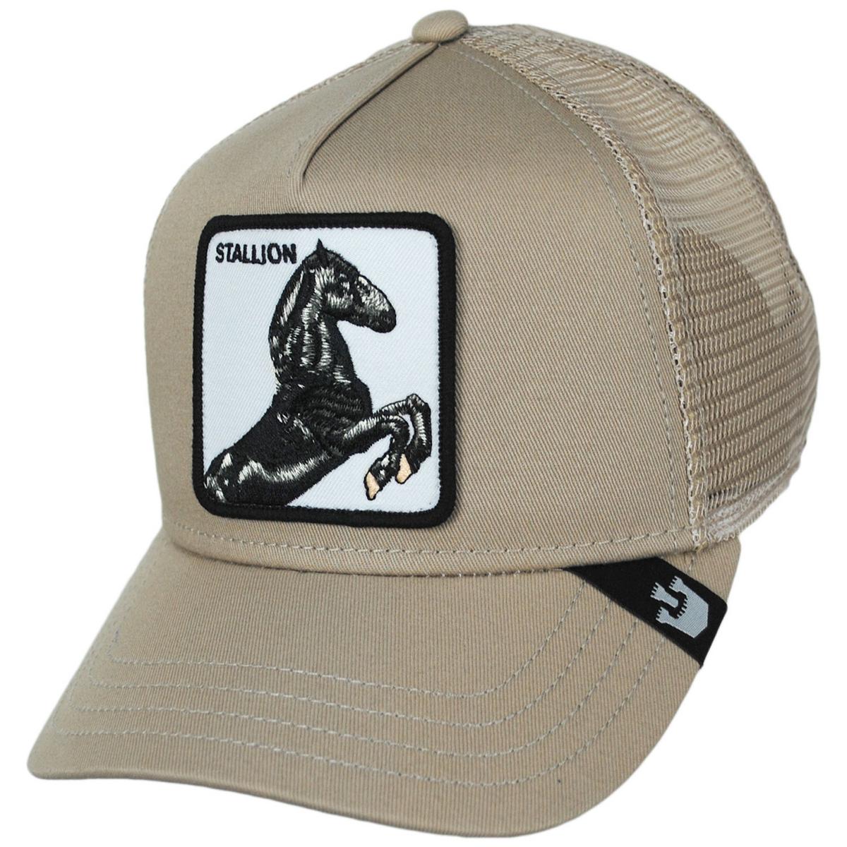 Goorin Bros | Stallion Mesh Trucker Snapback Baseball Cap | 200373 | lead | KHAKI
