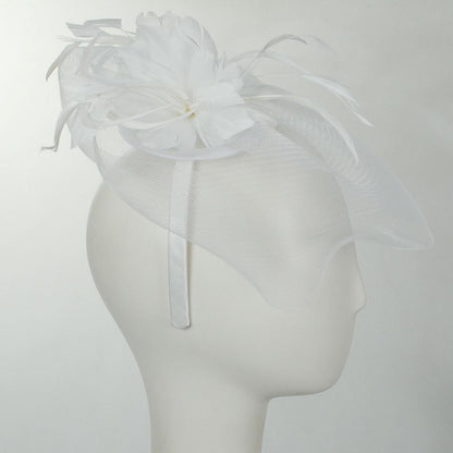 Jeanne Simmons | Campana Fascinator Hat | 120708 | profile | CREAM