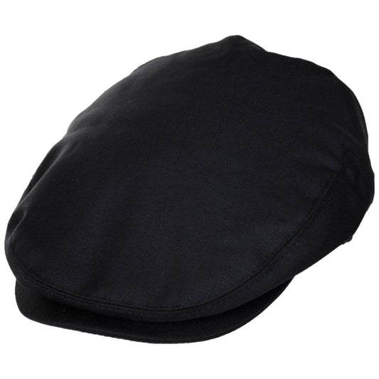Baskerville Hat Company | Elverton Wool Solid Ivy Cap | 167602 | lead | BLACK