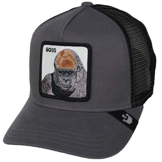 Goorin Bros | Boss Mesh Trucker Snapback Baseball Cap | 200602 | lead | CHARCOAL
