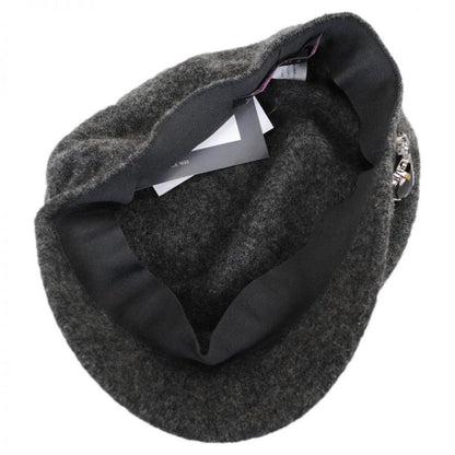 Betmar | Rhinestone Wool Cap | 106075 | under | GREY FLANNEL