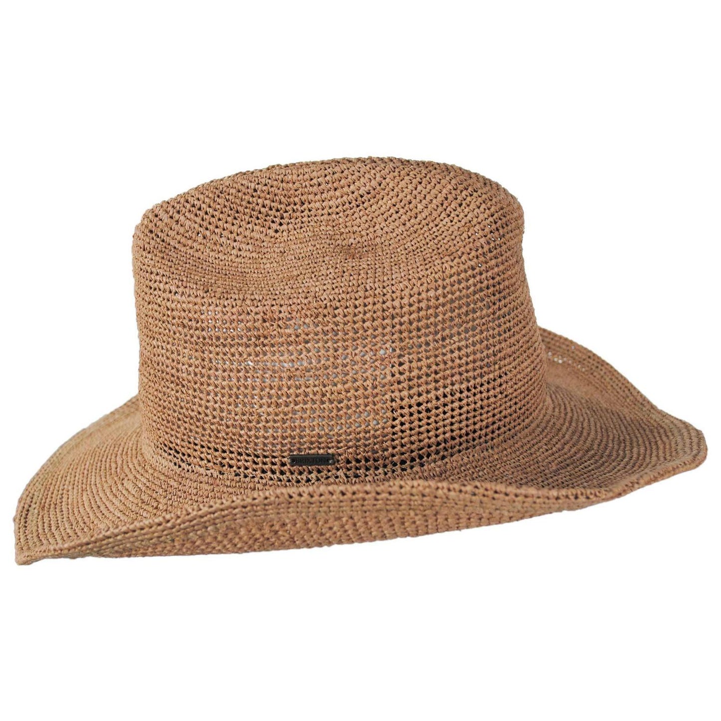 BRIXTON HATS | Odessa Raffia Straw Cowboy Hat - Italian Clay | 104063TC | profile | ITALIAN CLAY