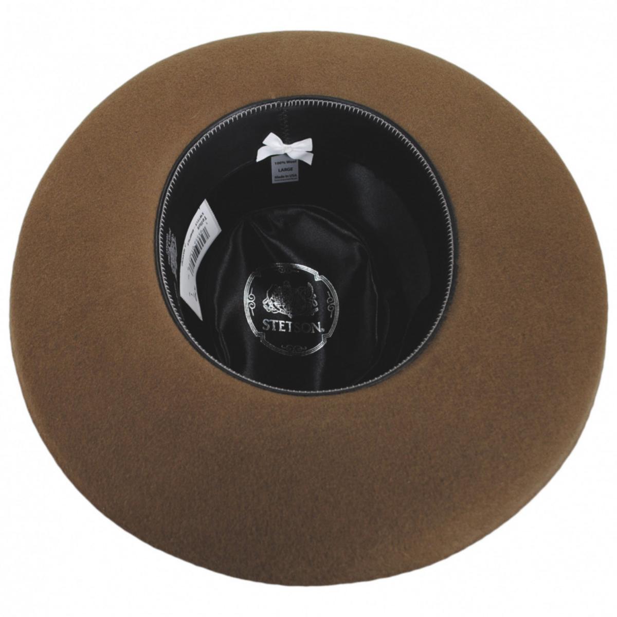 Stetson | Tellus Wool Felt Gambler Hat | 130718 | under | PECAN
