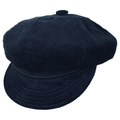 NEW YORK HAT CO | Cotton Corduroy Spitfire Newsboy Cap | 161111 | lead | NAVY