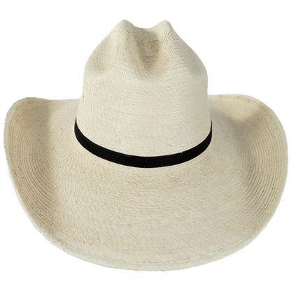SunBody Hats | Cattleman Guatemalan Palm Leaf Straw Hat | 128204 | front | NATURAL