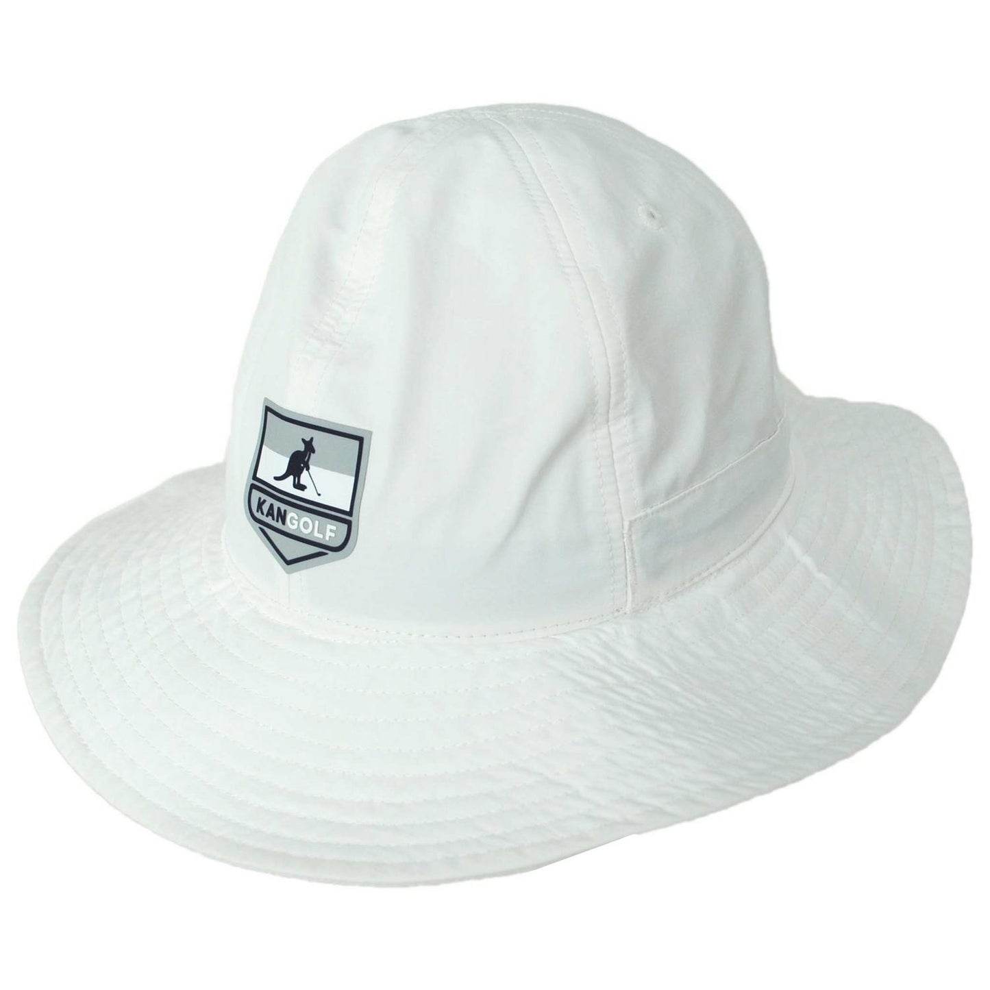 Kangol | Kangolf Seal Cotton Bucket Hat | 185843 | lead | WHITE