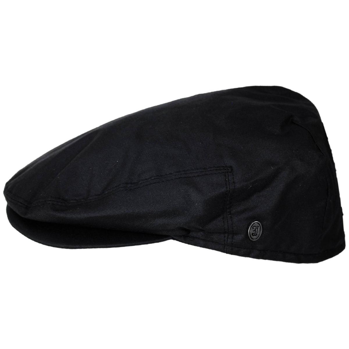 Jaxon Hats | Waxed Cotton Ivy Cap | 167742 | profile | BLACK