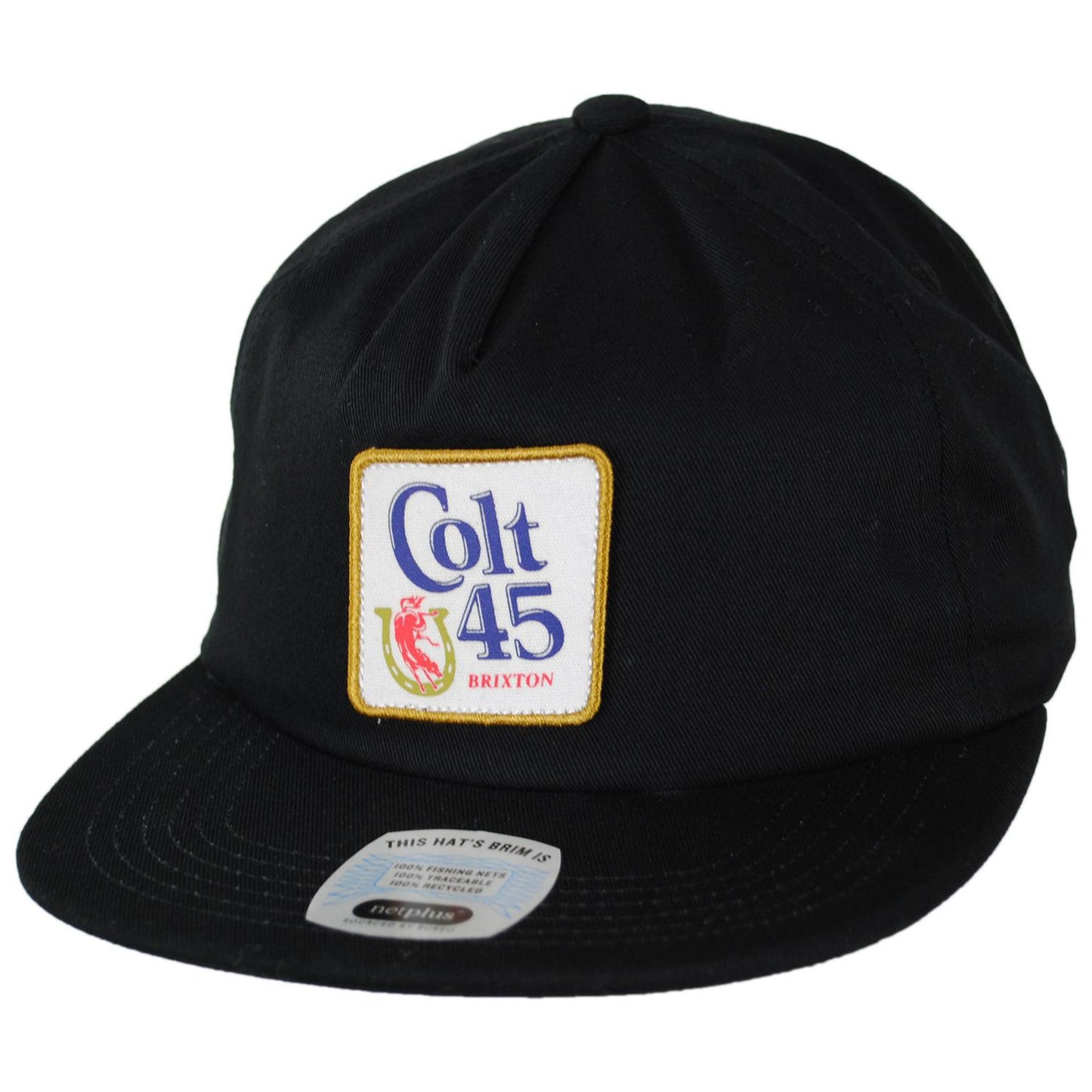 BRIXTON HATS | Colt 45 x Brixton Cotton MP Snapback Baseball Cap | 201891 | lead | BLACK
