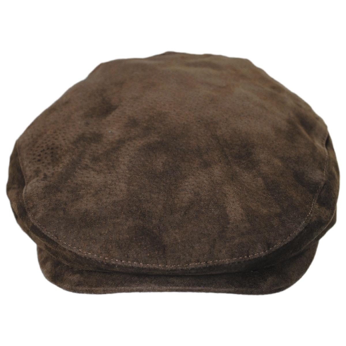Jaxon Hats | Wholesale Five-Point Suede Ivy Cap B2B Pre-Pack | B2B170200 | front | COFFEE