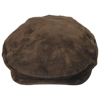 Jaxon Hats | Wholesale Five-Point Suede Ivy Cap B2B Pre-Pack | B2B170200 | front | COFFEE