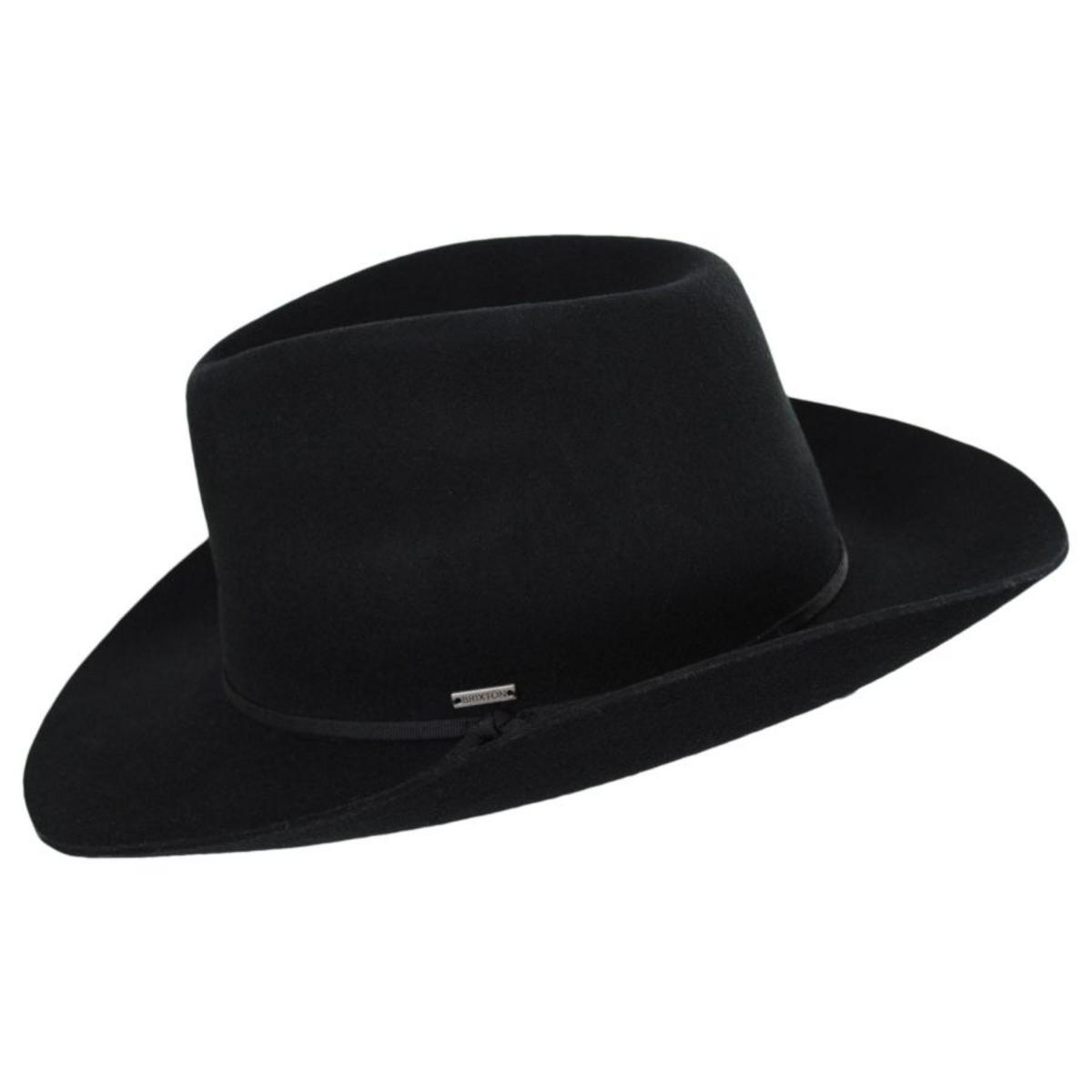 BRIXTON HATS | Duke Wool Felt Cowboy Hat | 135649 | profile | BLACK