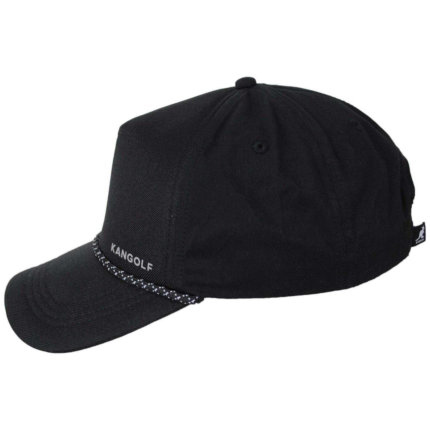 Kangol | Kangolf Cotton Blend Snapback Baseball Cap | 201143 | profile | BLACK