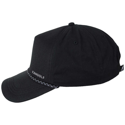 Kangol | Kangolf Cotton Blend Snapback Baseball Cap | 201143 | profile | BLACK