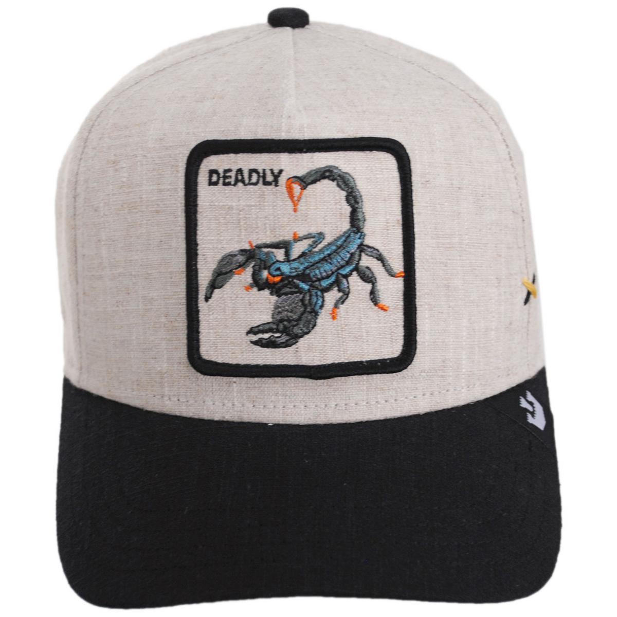 Goorin Bros | Lethal Linen Snapback Baseball Cap | 200717 | front | BLACK