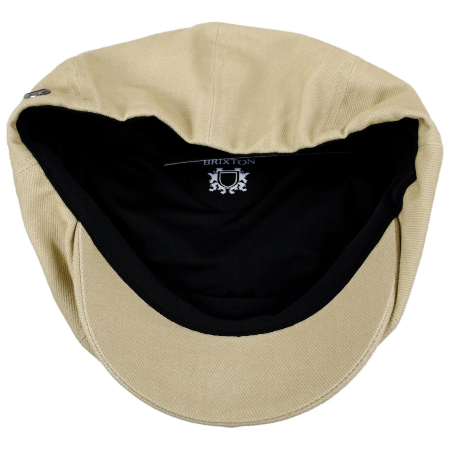 BRIXTON HATS | Brood Washed Cotton Twill Lightweight Newsboy Cap | 161578 | under | WASHED KHAKI