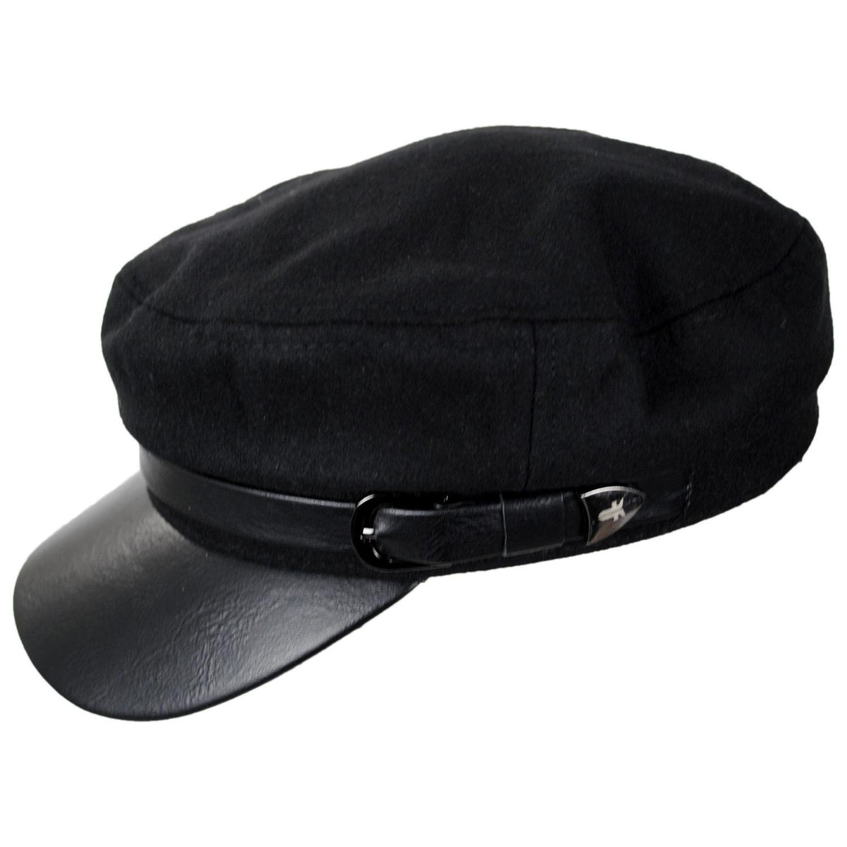 FRYE | Buckle Band Fiddler Cap | 108671 | profile | BLACK