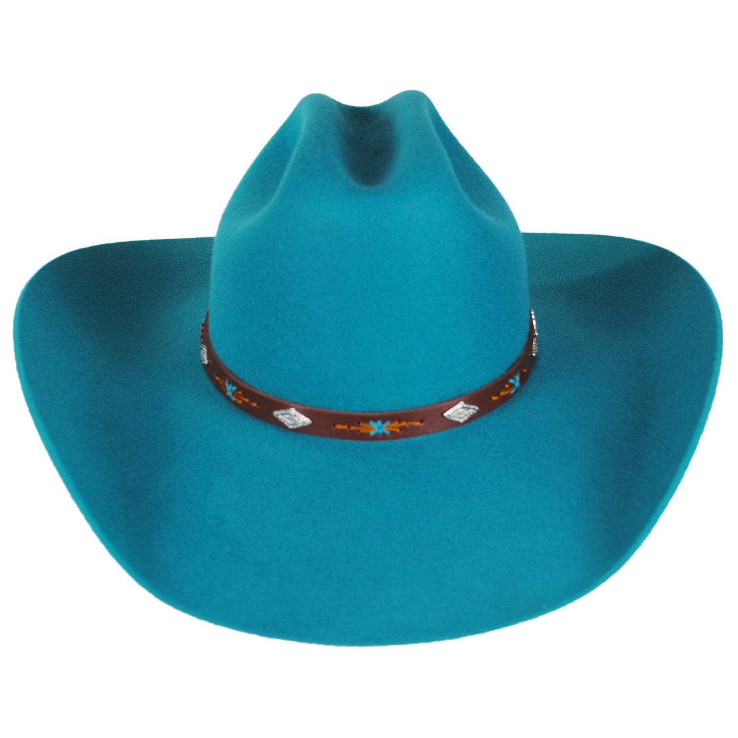 Stetson | Lone Ridge Wool Felt Western Hat | 130766 | front | TURQUOISE