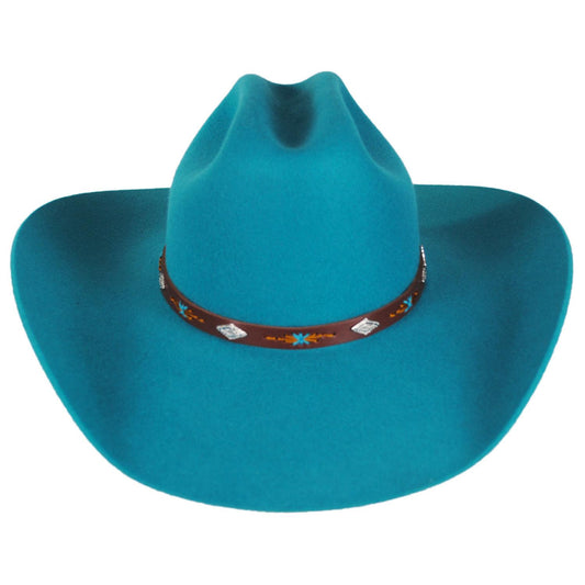 Stetson | Lone Ridge Wool Felt Western Hat | 130766 | front | TURQUOISE