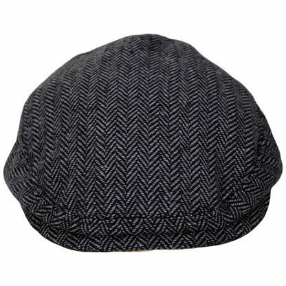 Jaxon Hats | Baby Herringbone Wool Blend Ivy Cap | 512111 | front | CHARCOAL