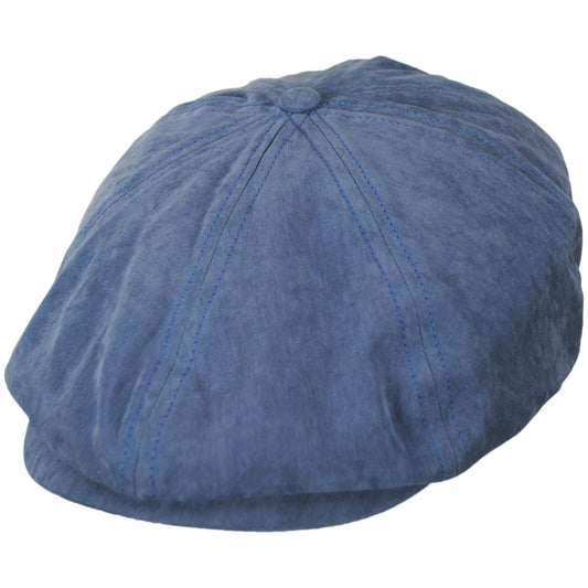 BRIXTON HATS | Brood Brushed Satin Newsboy Cap | 161517 | lead | SLATE BLUE BRUSHED SATIN