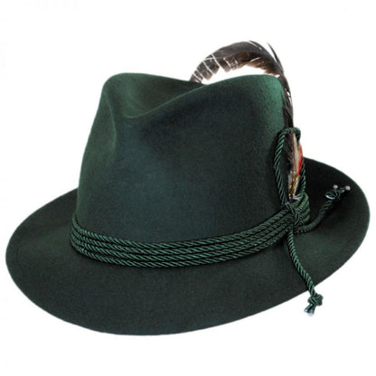 Jaxon Hats | Wholesale Made in the USA - Classics Wool Felt Bavarian Hat B2B Pre-Pack | B2B191723 | lead | DARK GREEN