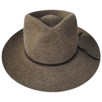Bailey 1922 | Runnel Wool Felt Fedora Hat | 130319 | front | MEDIUM BROWN MIX