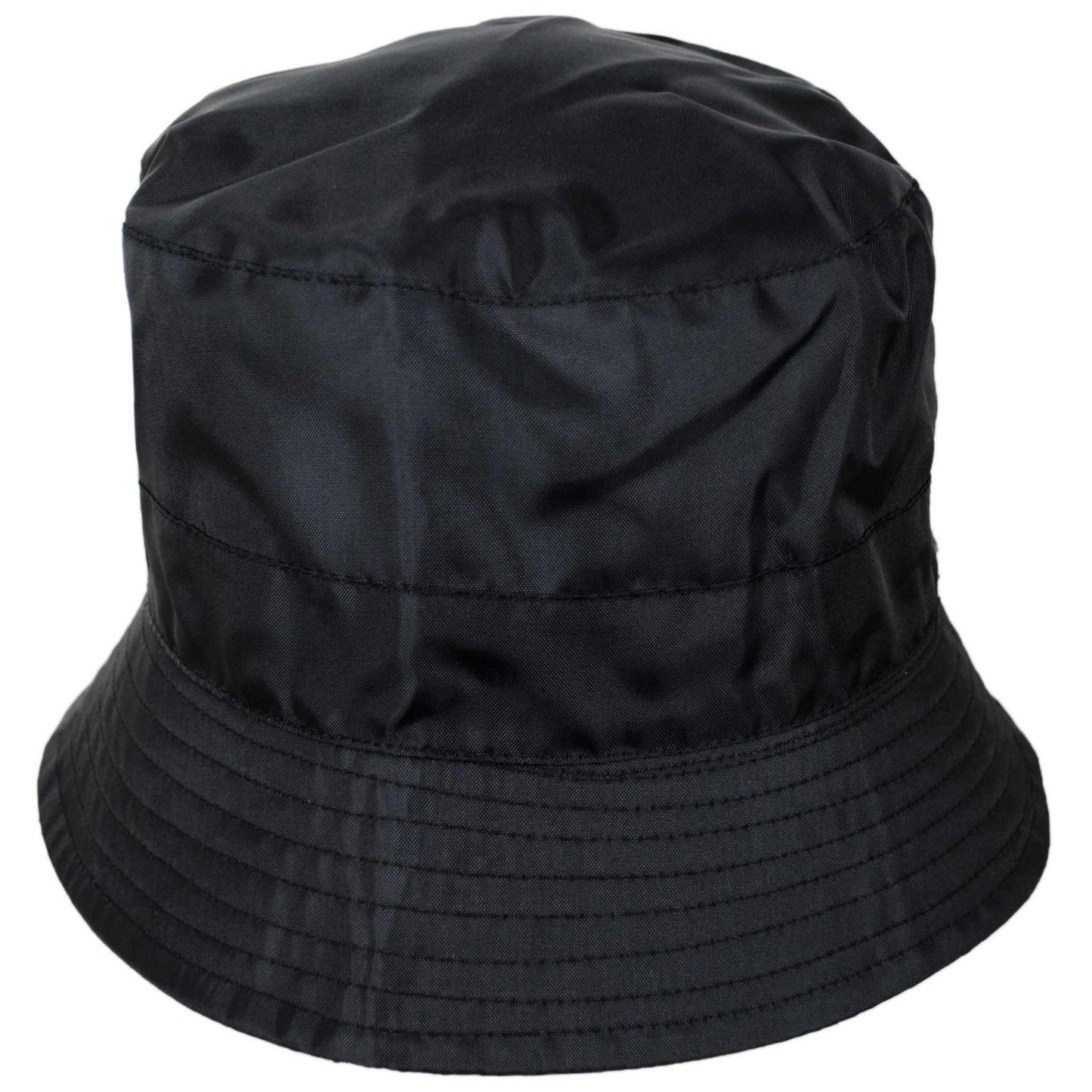 Jaxon Hats | Rollable Rain Bucket Hat | 186303 | front | BLACK