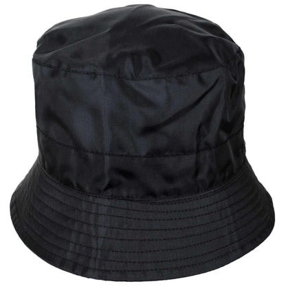 Jaxon Hats | Rollable Rain Bucket Hat | 186303 | front | BLACK