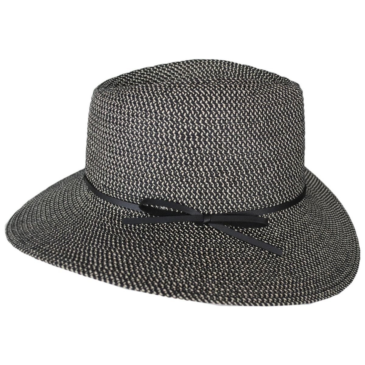 Physician Endorsed | Esme Toyo Braid Fedora Hat | 102698 | profile | BLACK TWEED