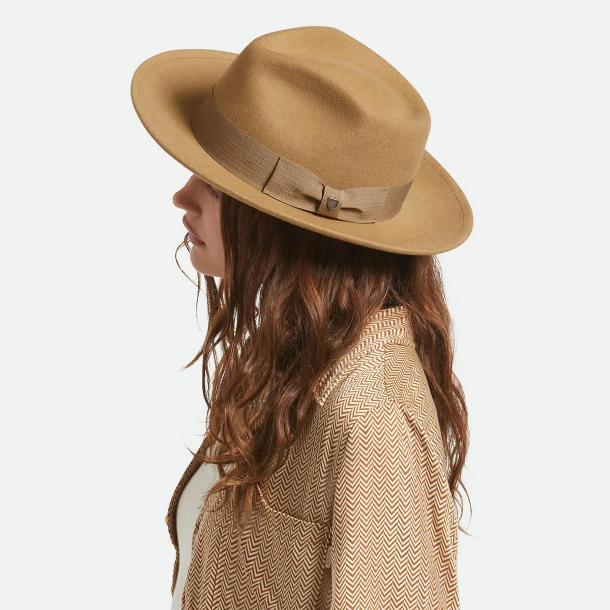 BRIXTON HATS | Swindle Convertabrim Wool Felt Fedora Hat | 135605 | lsftwo | ANTIQUE BRONZE