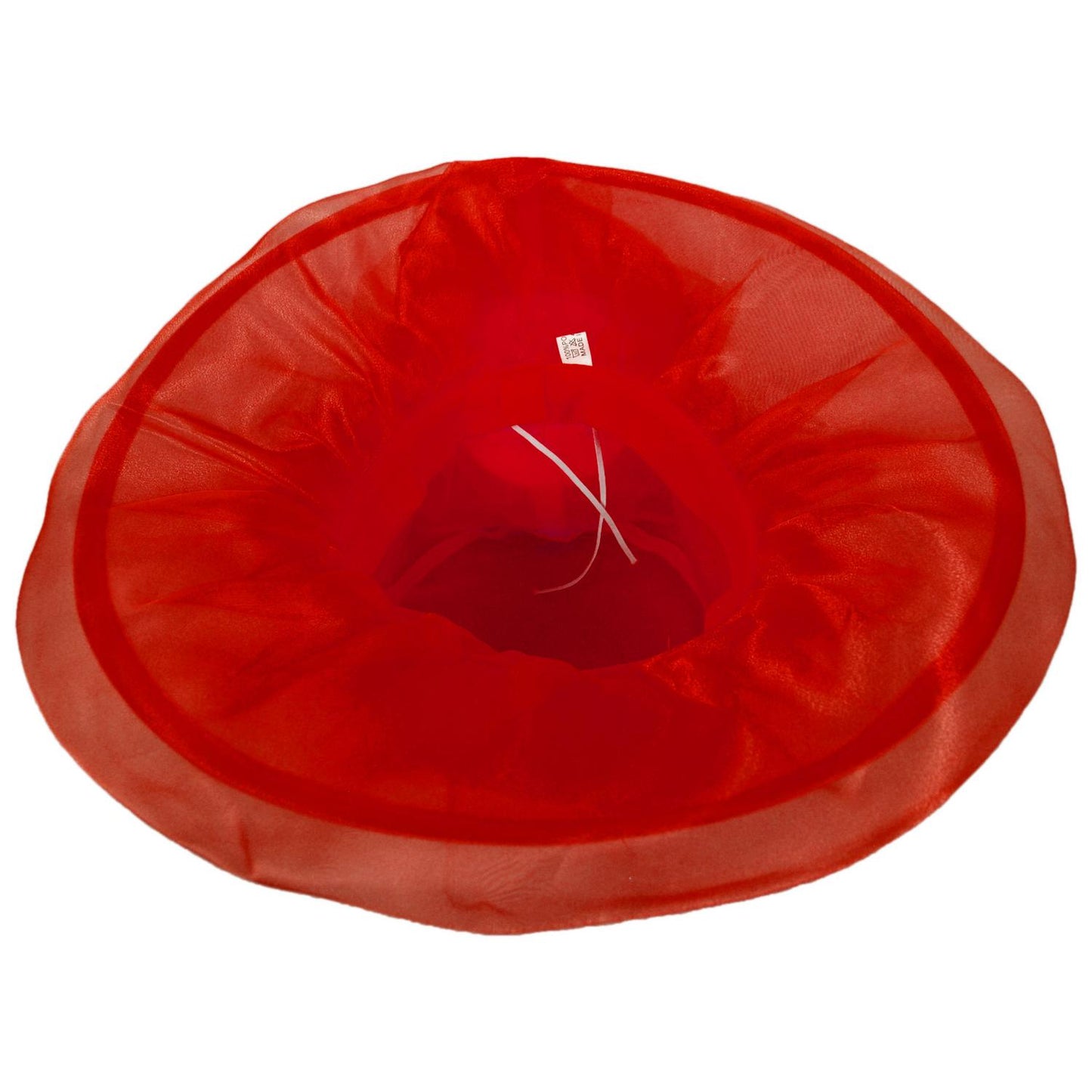 Sophia | Flower Clip Organza Dress Hat | 122910 | under | RED