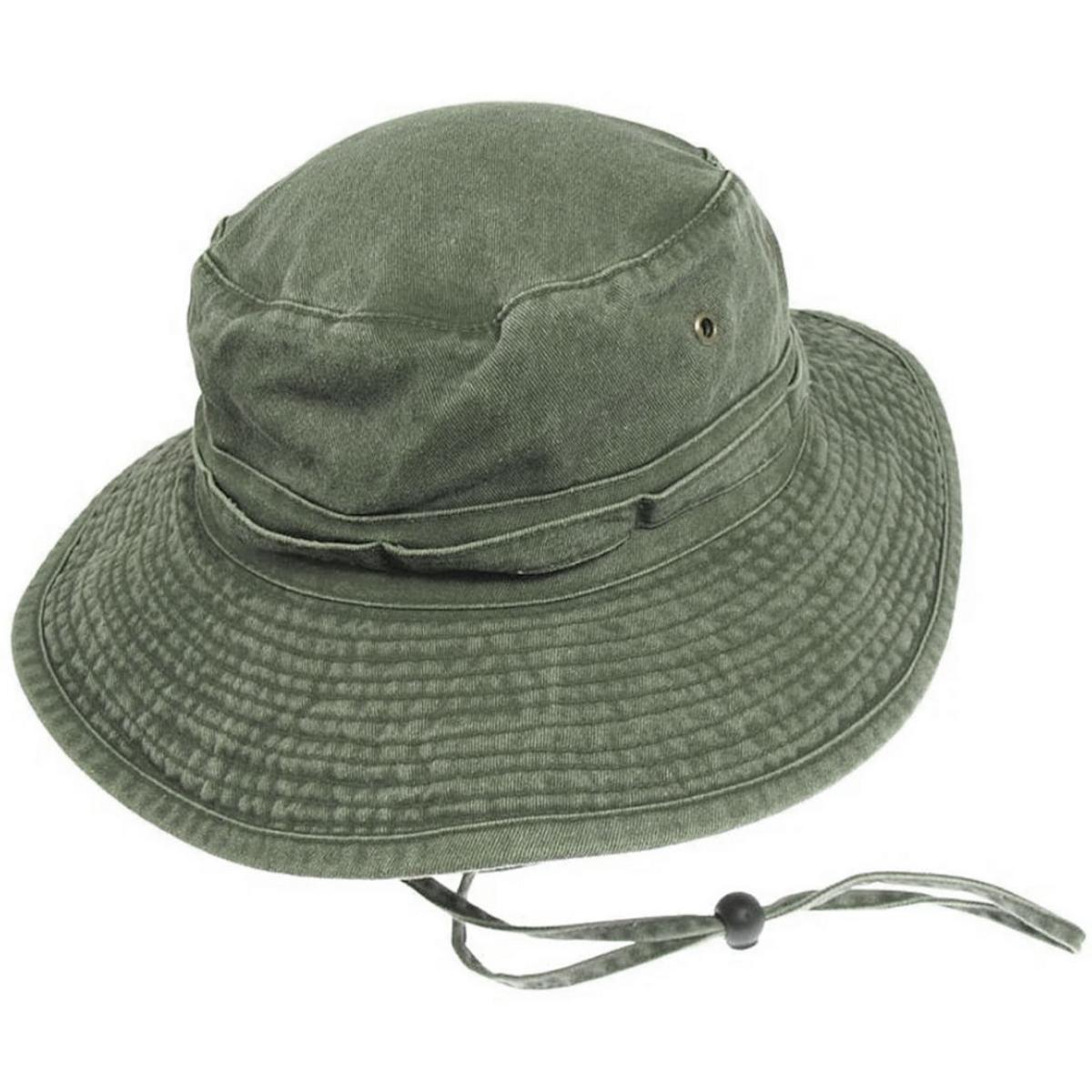 Village Hat Shop | VHS Cotton Booney Hat | 186650 | lead | OLIVE GREEN