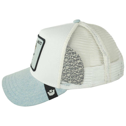 Goorin Bros | Denim Nuts Mesh Trucker Snapback Baseball Cap | 200847 | profile | LIGHT DENIM