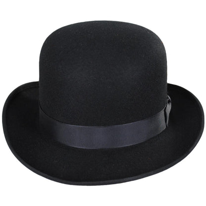 Jaxon Hats | Wholesale Made in the USA - Classics Wool Felt Bowler Hat B2B Pre-Pack | B2B131302 | front | BLACK
