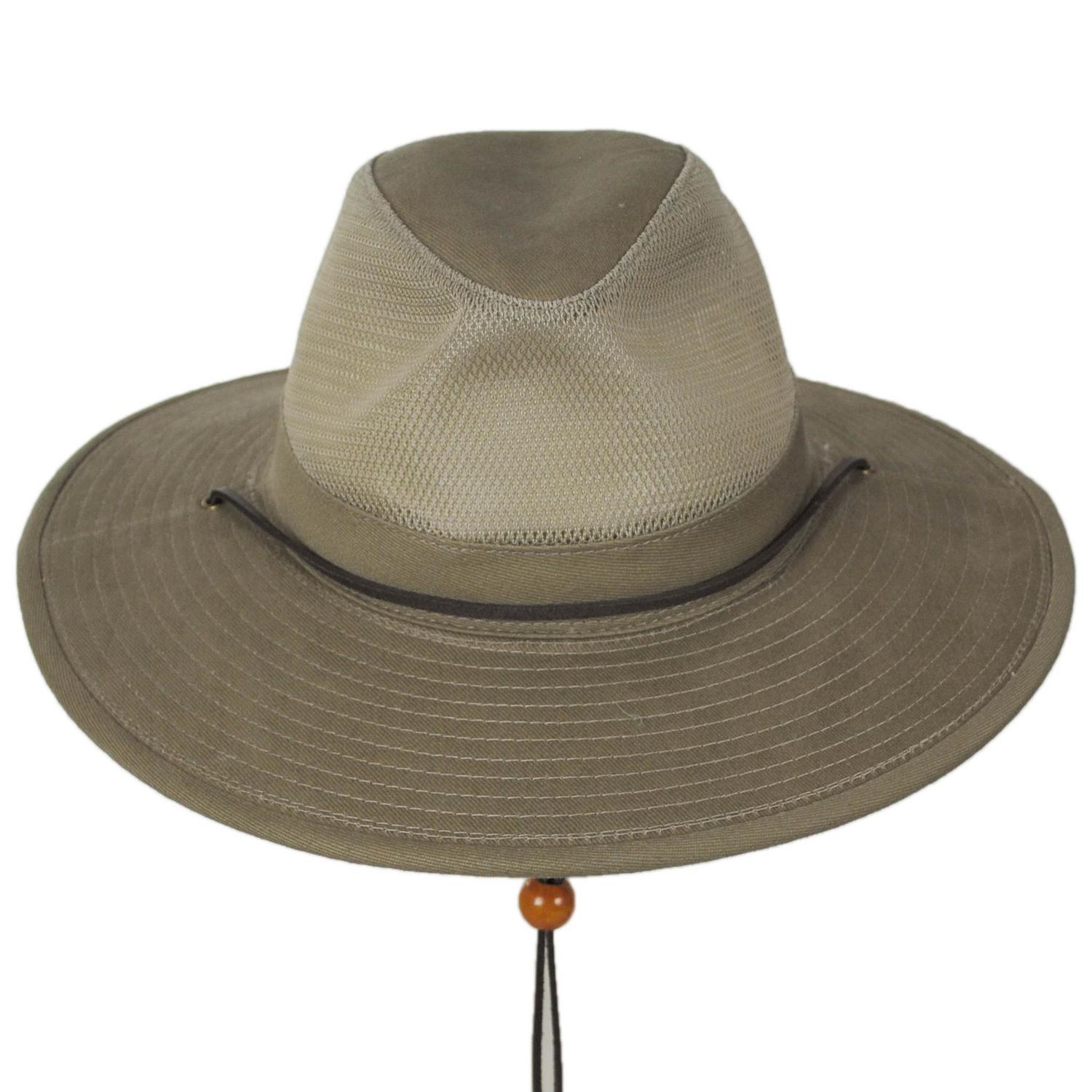 Mesh Crown Wide Brim Aussie Hat – Village Hat Shop