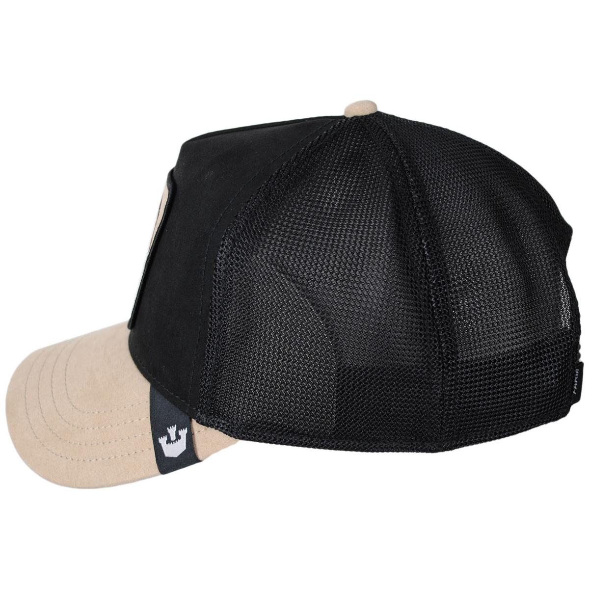 Goorin Bros | Warrior Suede Mesh Trucker Snapback Baseball Cap | 200720 | profile | BLACK