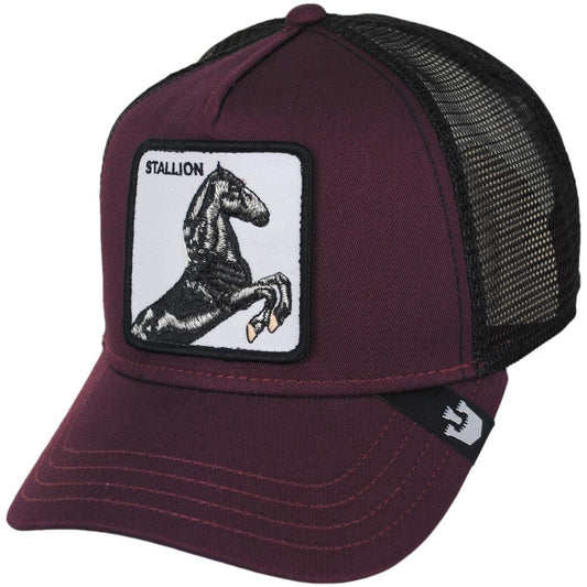 Goorin Bros | Stallion Mesh Trucker Snapback Baseball Cap | 200373 | lead | WINE