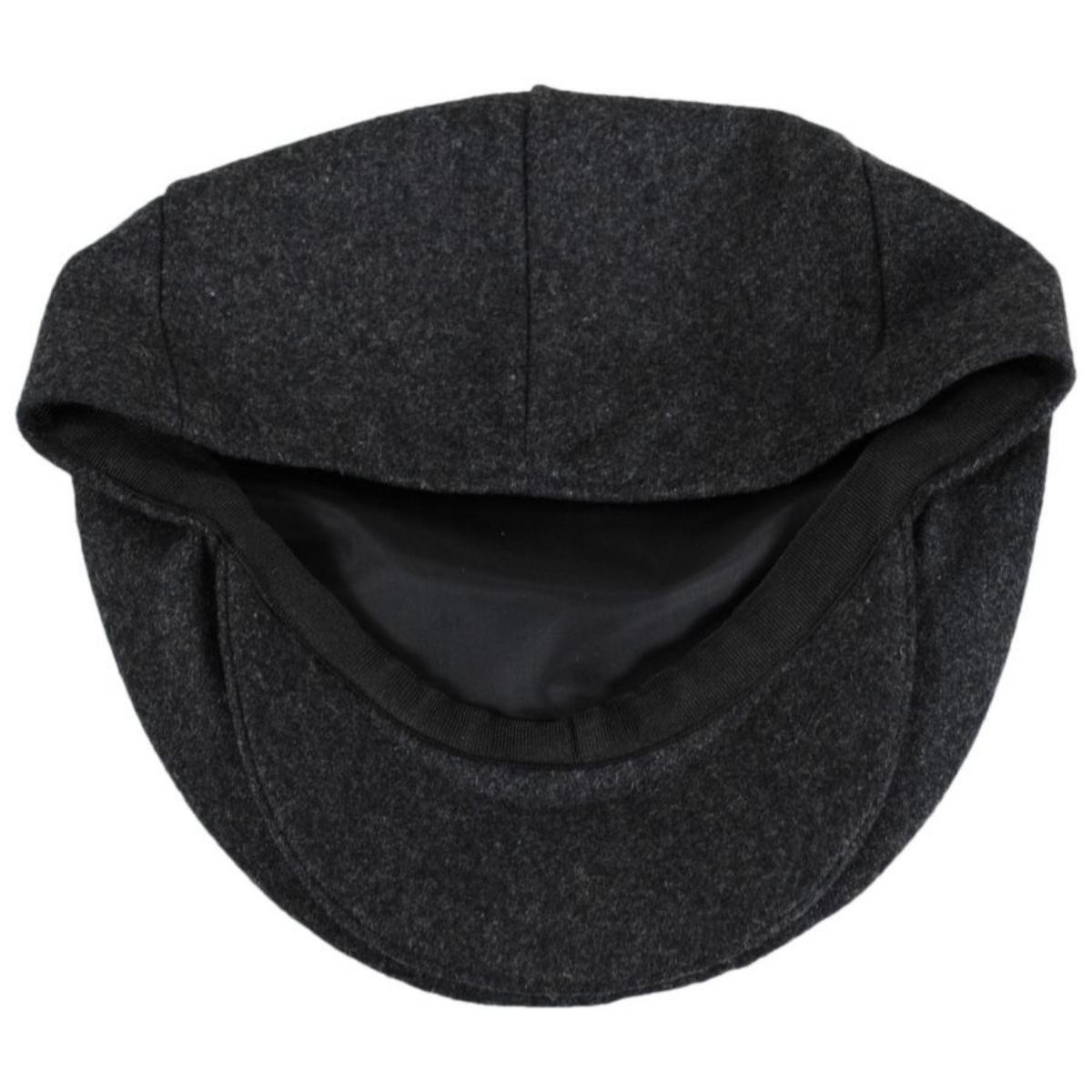Jaxon Hats | Harlem Wool Blend Ivy Cap | 167733D | under | CHARCOAL