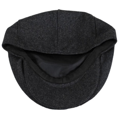 Jaxon Hats | Harlem Wool Blend Ivy Cap | 167733D | under | CHARCOAL