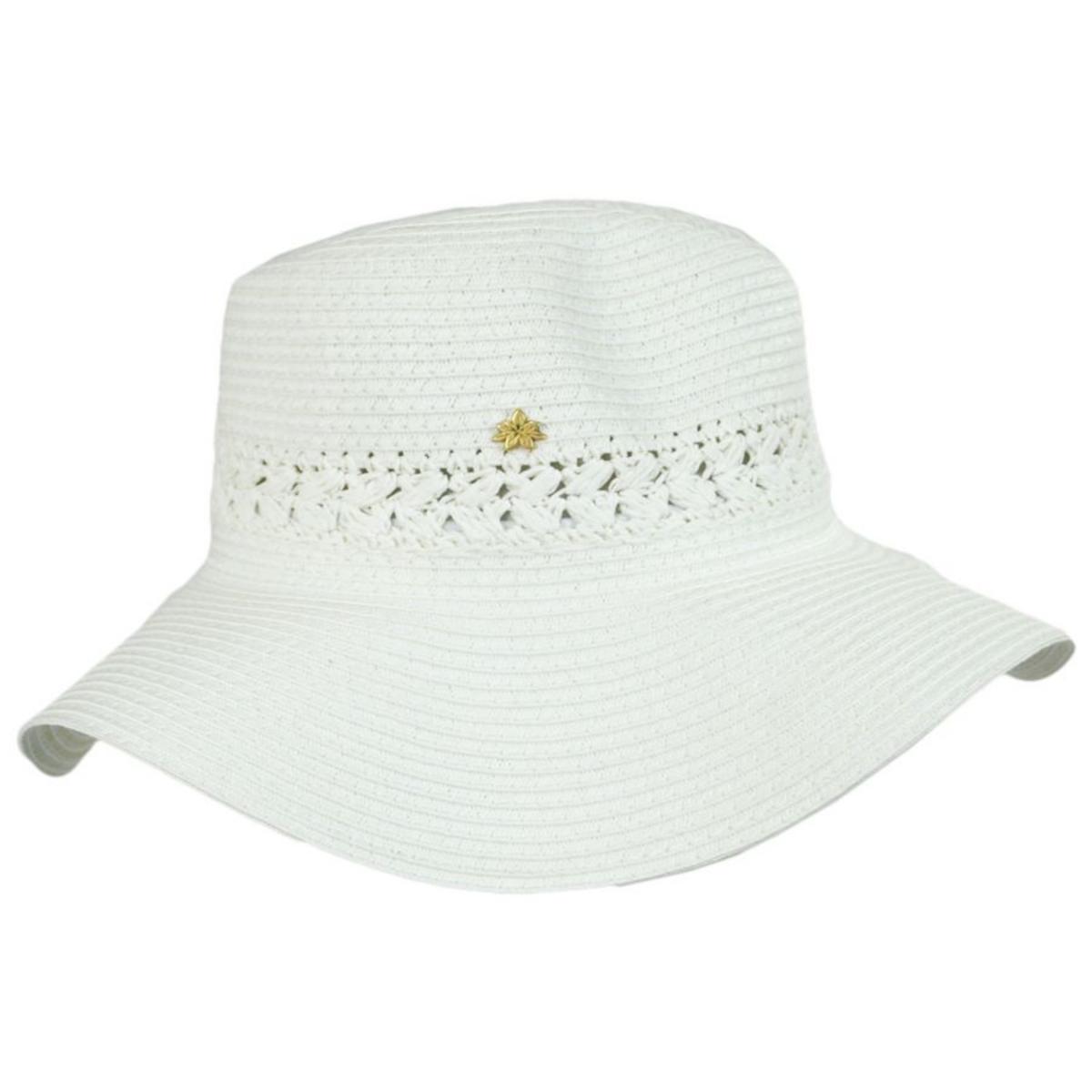 Cappelli | Melbourne Toyo Braid Fedora Hat | 101261 | profile | WHITE