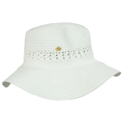 Cappelli | Melbourne Toyo Braid Fedora Hat | 101261 | profile | WHITE
