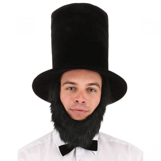 Elope | Abe Lincoln Hat and Beard Kit | 190459 | lead | BLACK