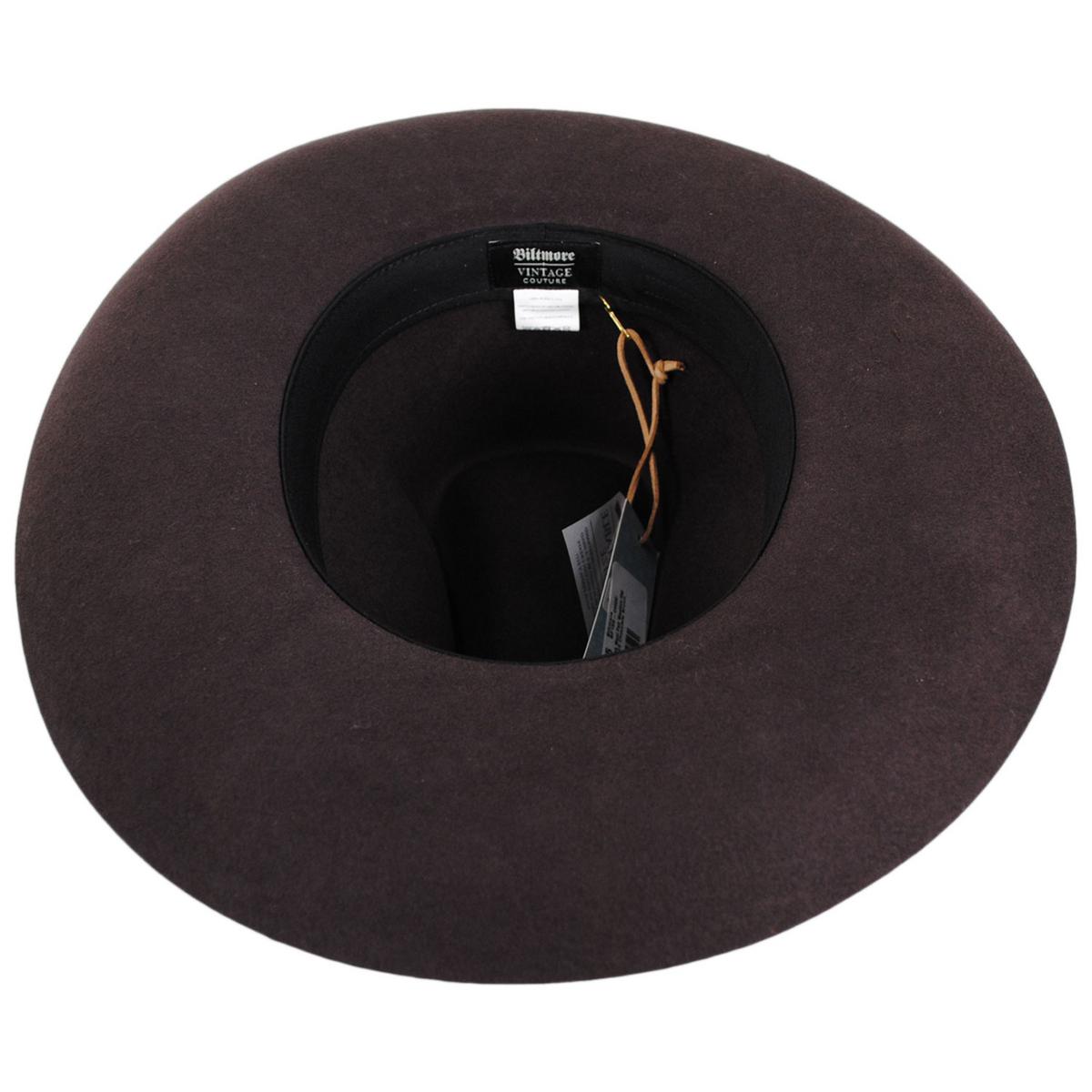 Biltmore | V.C. Smokehouse Wool Felt Western Hat | 130299 | under | CHOCOLATE