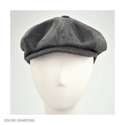 City Sport Caps |  Loden Wool Newsboy Cap | 175010 | front | CHARCOAL