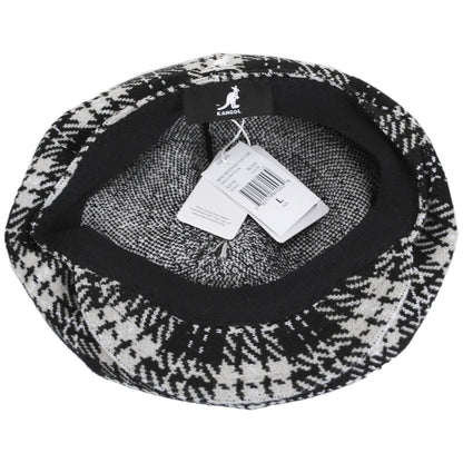 Kangol | New Heritage Pom-Pom Newsboy Cap | 160842 | under | BLACK CHECK