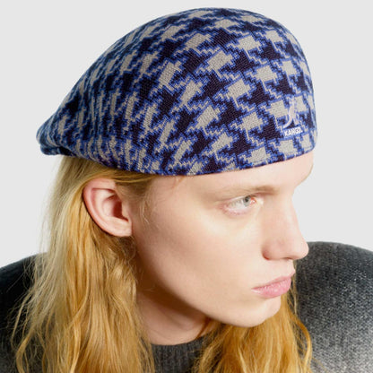 Kangol | Houndstooth 507 Ivy Cap | 161034 | lsmone | BLUE